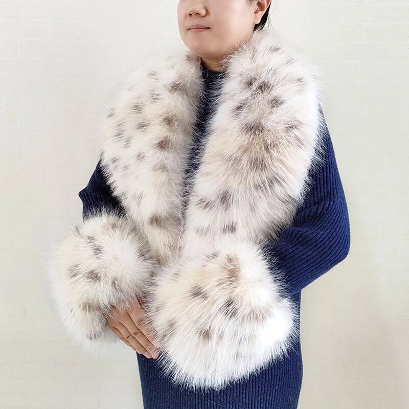 Winter Clothing Clearance Sale - Selendang Bulu Imitasi Rubah Besar untuk