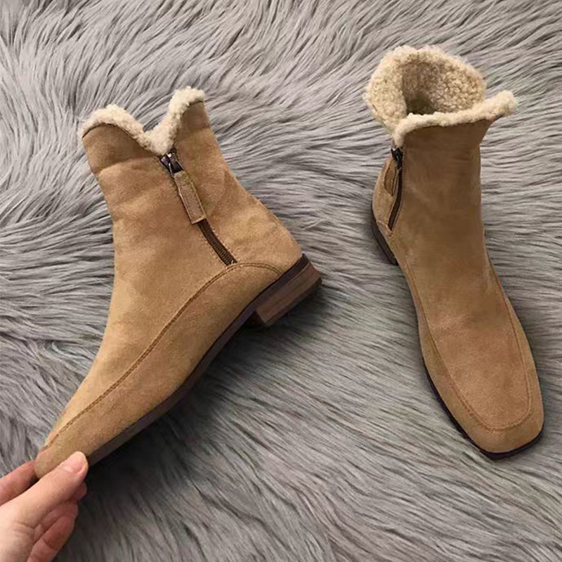 Winter Clothing Clearance Sale - Sepatu Bot Ankle Bulu Baru 2026