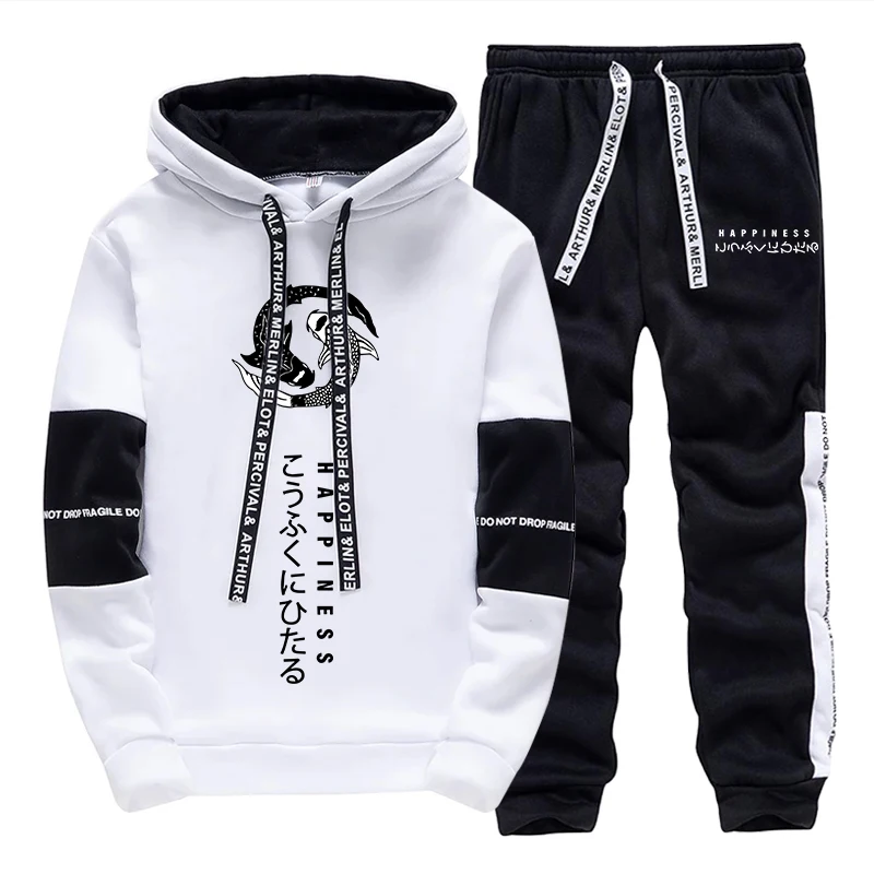 Winter Clothing Hoodie - Setelan Olahraga Pria Modis, Hoodie Kasual