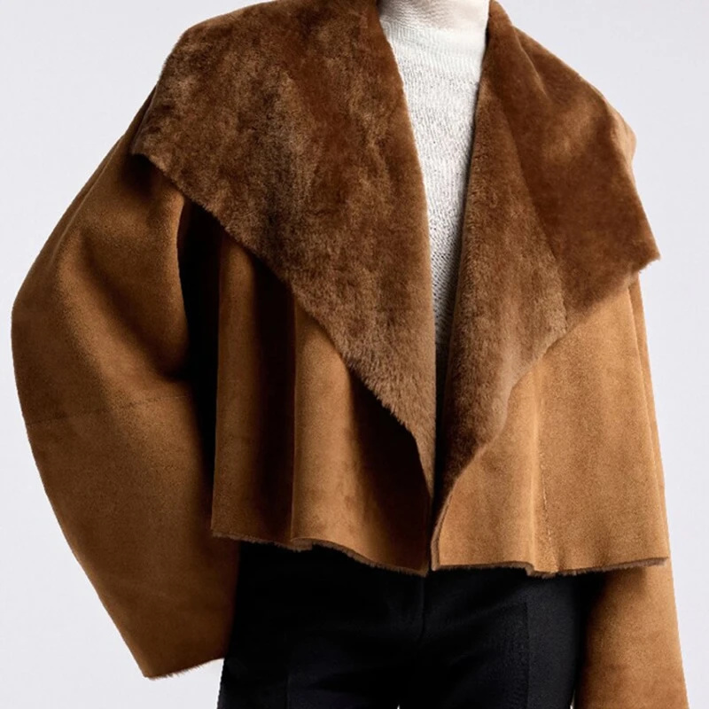 Winter Clothing Pictures - Jaket Wanita Bahan Suede Imitasi, Dapat