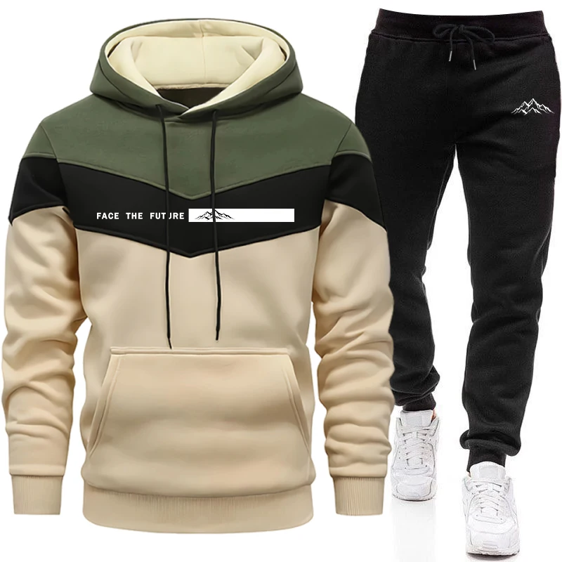 Winter Clothing Hoodie - Setelan Olahraga Pria, Sweater Berkerudung Kasual,