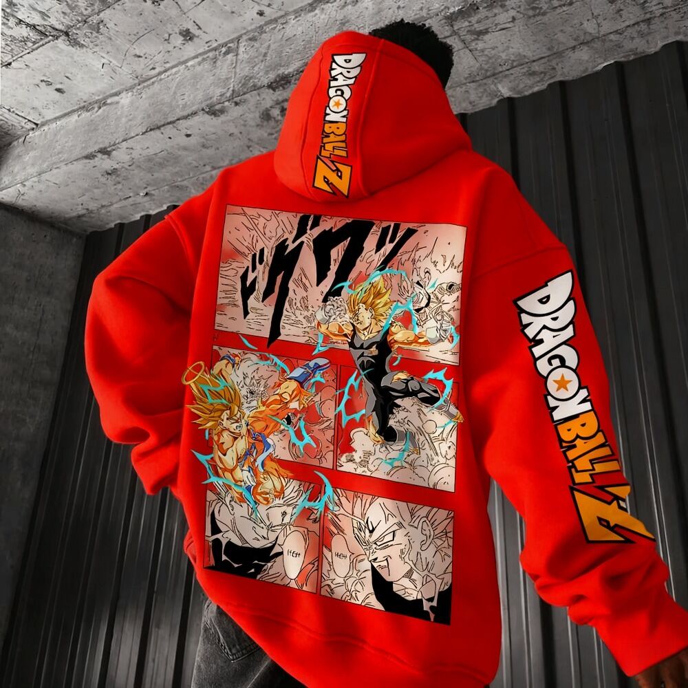 Winter Clothing Brands - Hoodie Cetak Bermerek Dragon Ball Comics