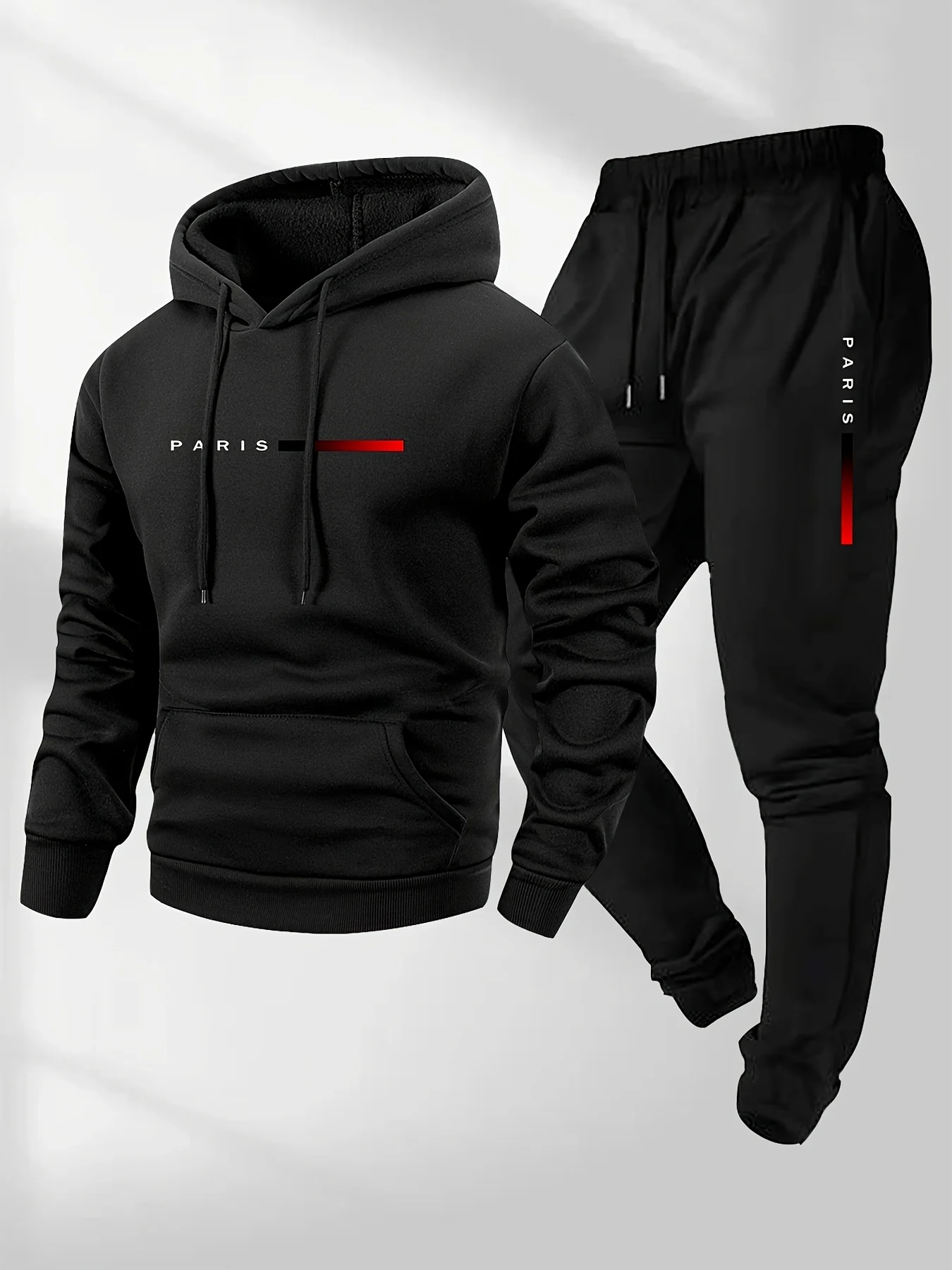 Winter Clothing Hoodie - Set Pakaian Olahraga Pria Motif Huruf