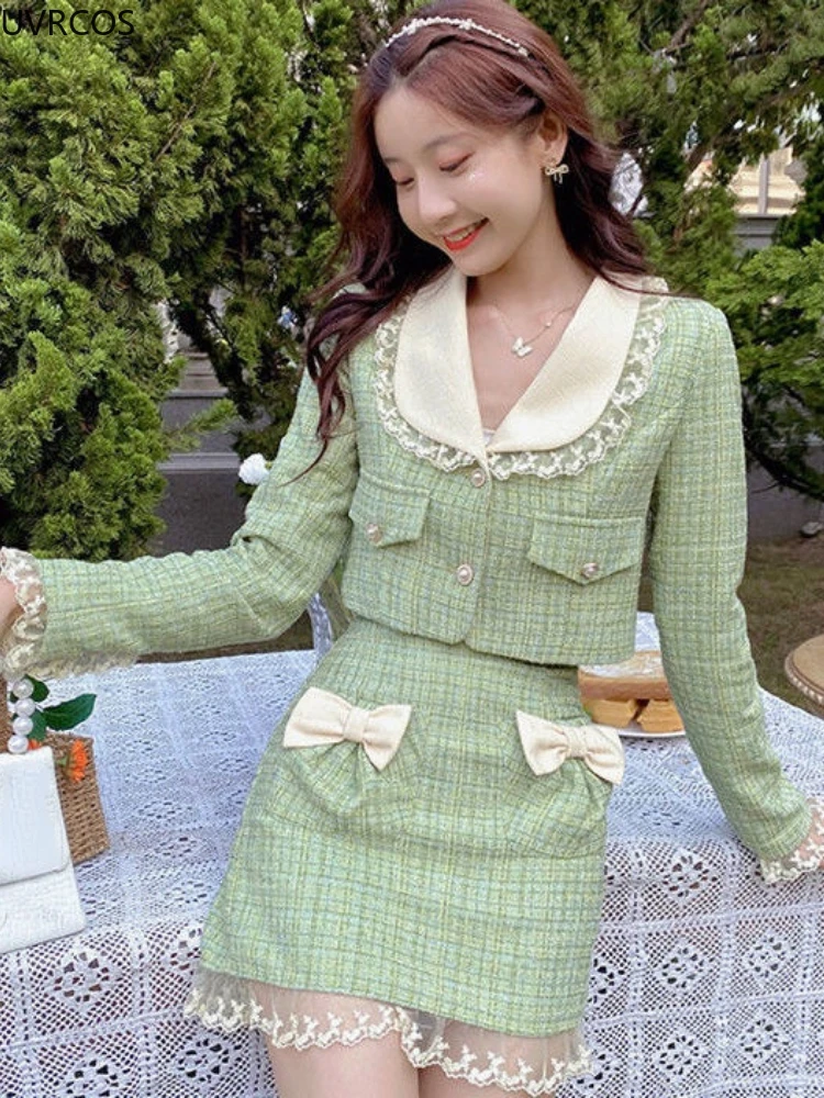 Set rok kotak-kotak Tweed mani - Winter Clothing Kit ulasan dan harga