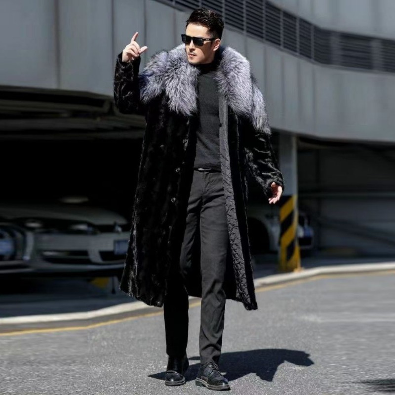 Mantel bulu palsu untuk pria,  - Winter Clothing Brands ulasan dan harga