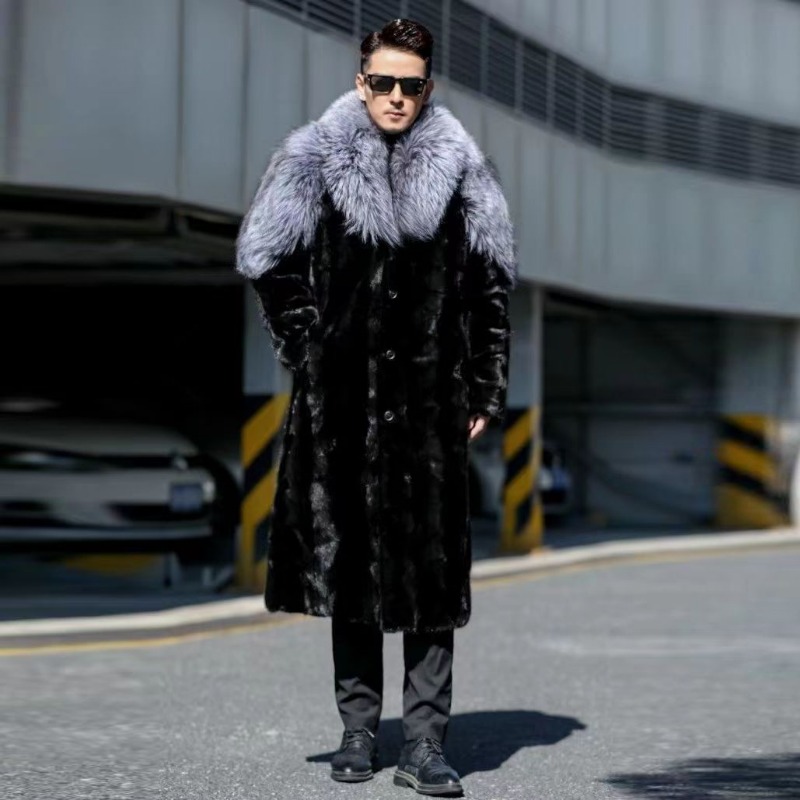 Mantel bulu palsu untuk pria,  - Winter Clothing Brands ulasan dan harga