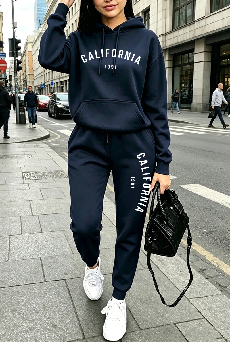 Penjualan Terlaris Setelan Ola - Winter Clothing Hoodie ulasan dan harga