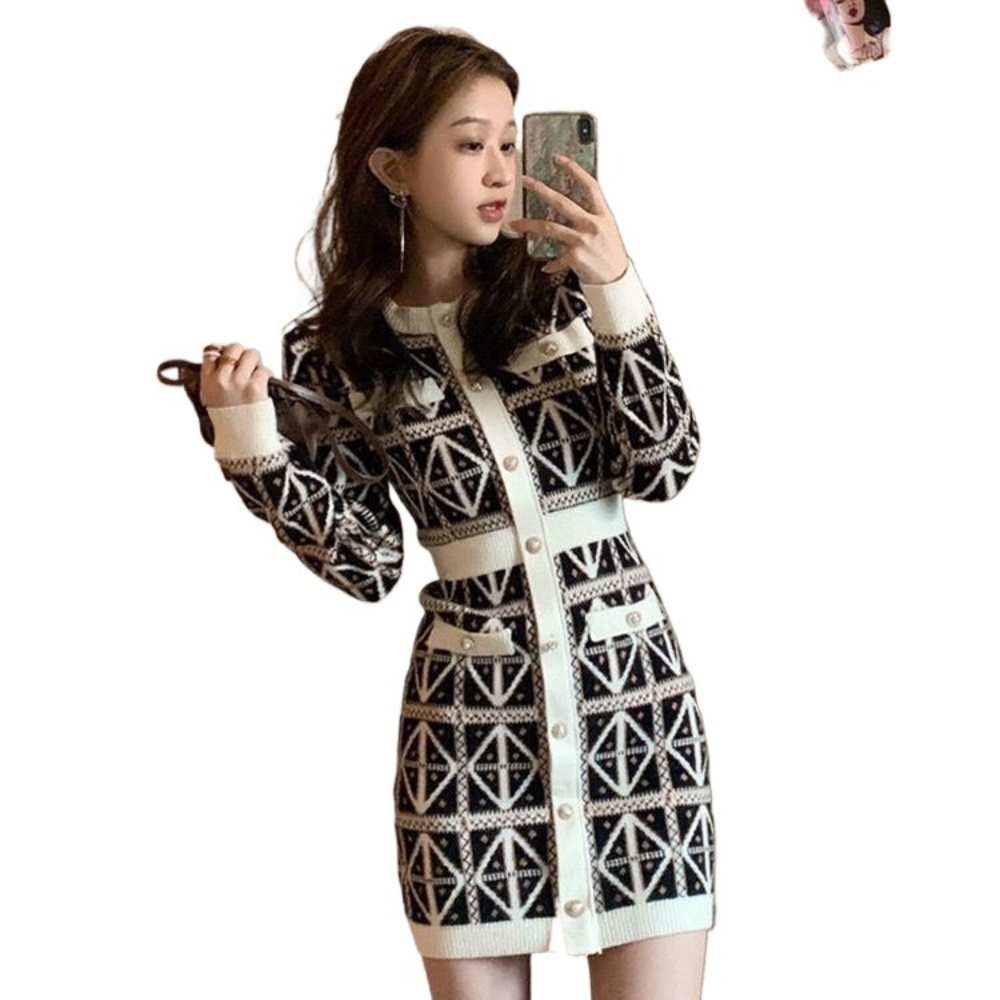 Gaun Rajut Lengan Panjang Gaya - Winter Clothing Pictures ulasan dan harga