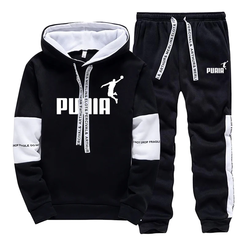 Setelan Olahraga Pria Terlaris - Winter Clothing Hoodie ulasan dan harga