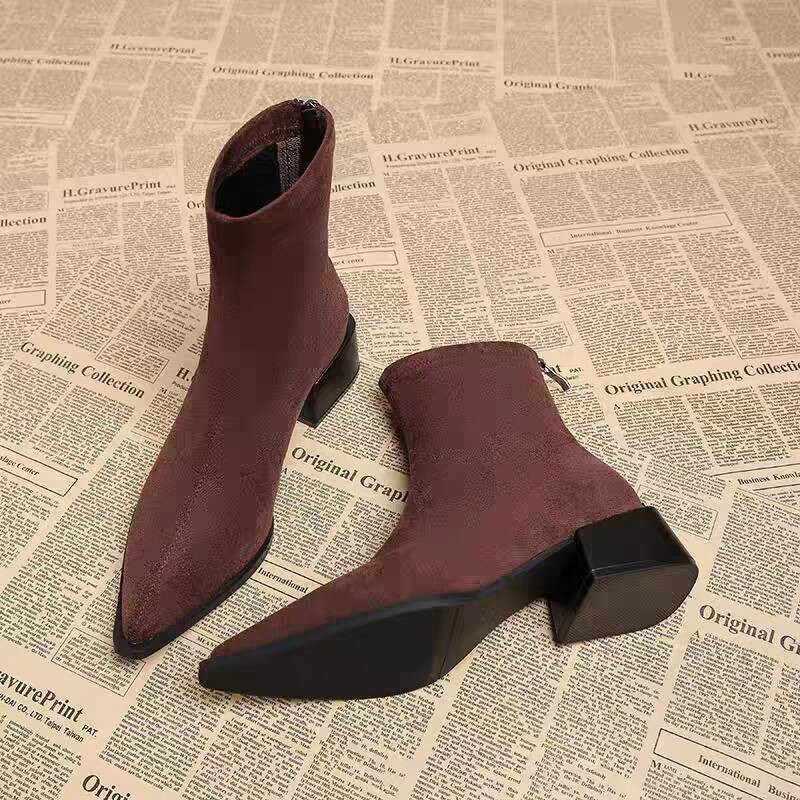 Sepatu Bot Wanita Hak Rendah M - Winter Clothing Clearance Sale ulasan dan harga