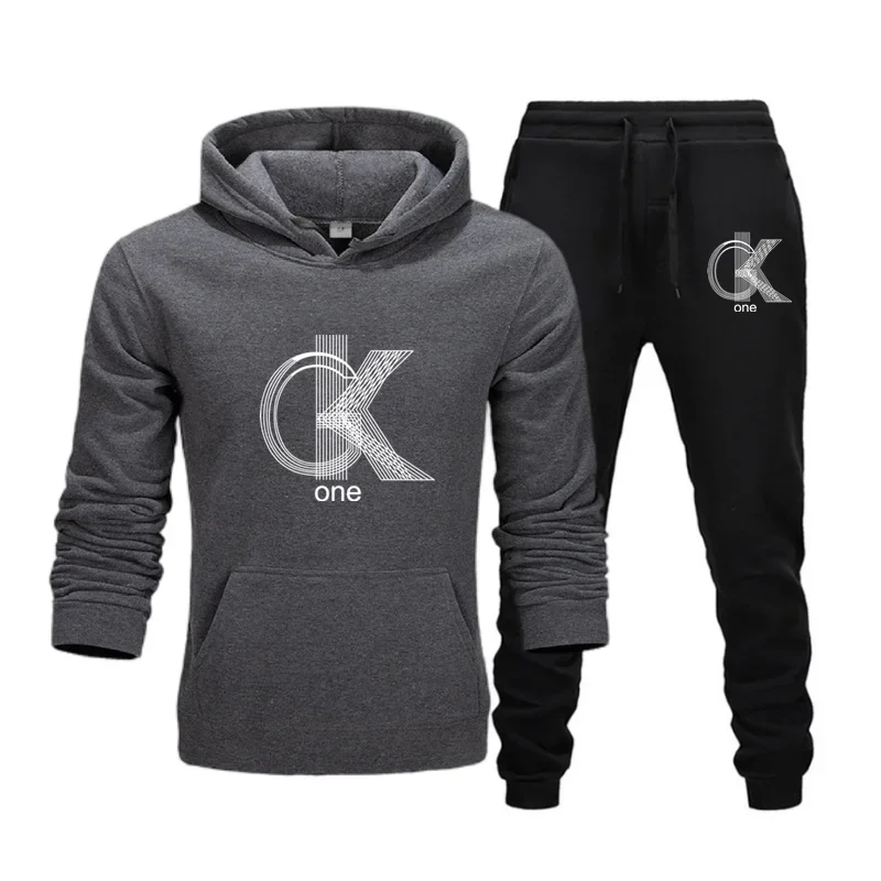 Setelan Hoodie + Celana Pria M - Winter Clothing Brands ulasan dan harga