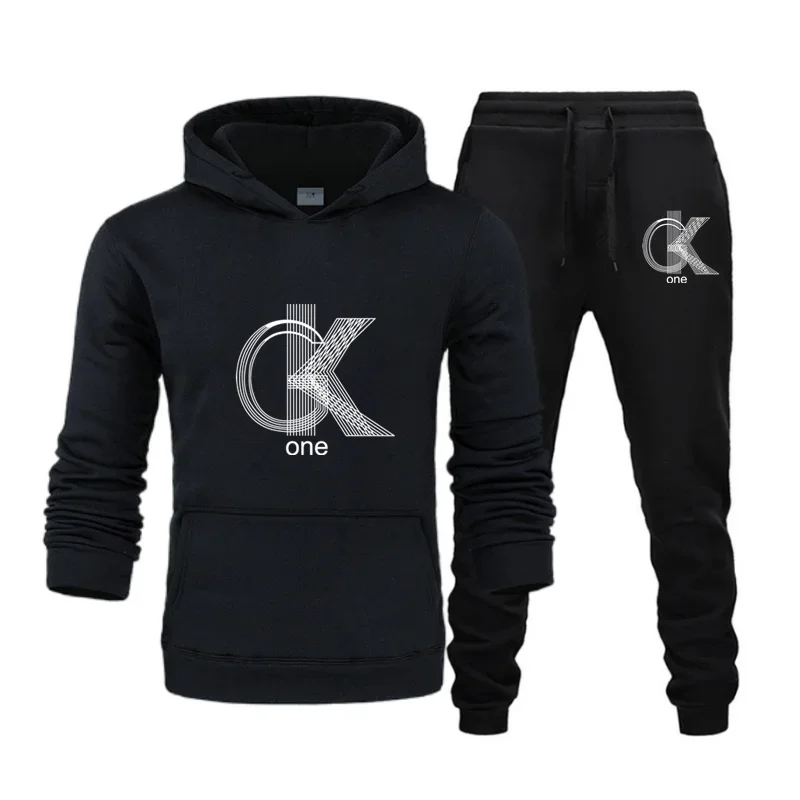 Setelan Hoodie + Celana Pria M - Winter Clothing Brands ulasan dan harga