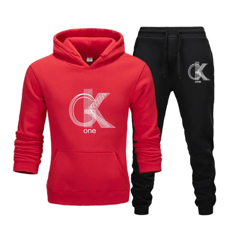Setelan Hoodie + Celana Pria M - Winter Clothing Brands ulasan dan harga