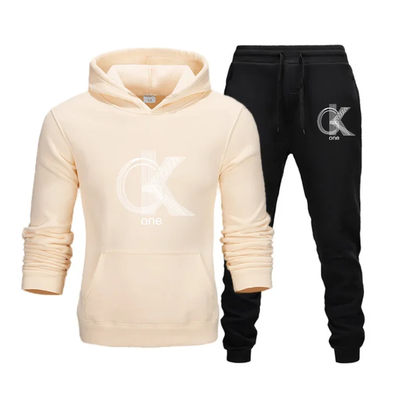Setelan Hoodie + Celana Pria M - Winter Clothing Brands ulasan dan harga