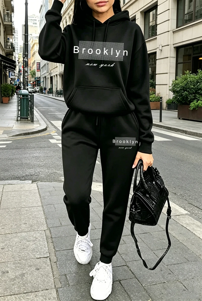 Setelan Olahraga Wanita, Hoodi - Winter Clothing Hoodie ulasan dan harga