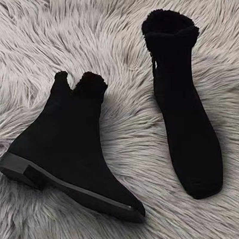 Sepatu Bot Ankle Bulu Baru 202 - Winter Clothing Clearance Sale ulasan dan harga