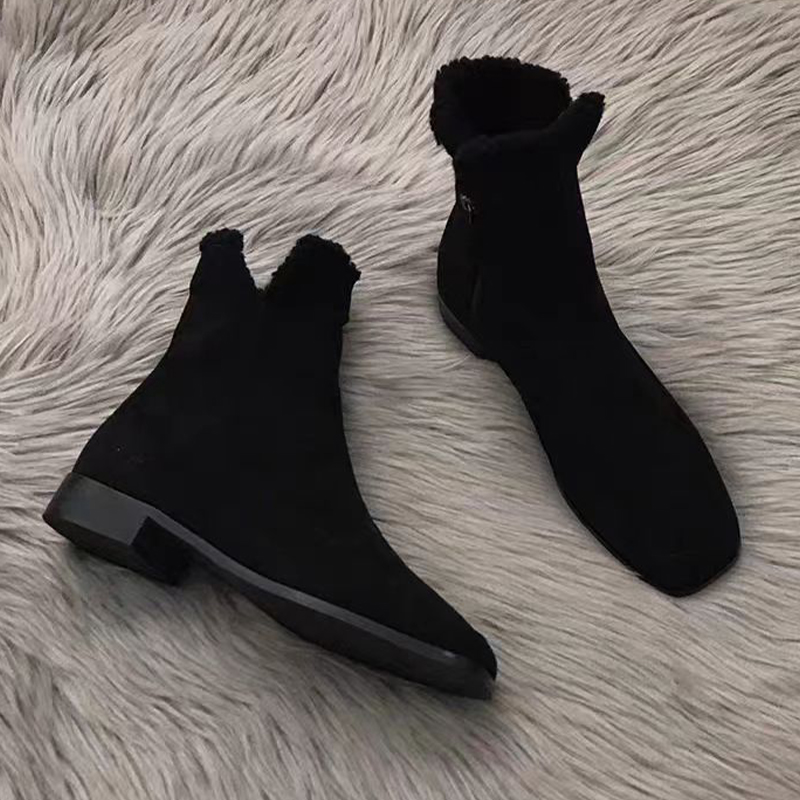 Sepatu Bot Ankle Bulu Baru 202 - Winter Clothing Clearance Sale ulasan dan harga