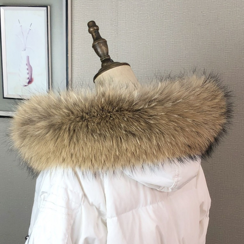 Kerah bulu asli untuk mantel p - Winter Clothing Clearance Sale ulasan dan harga