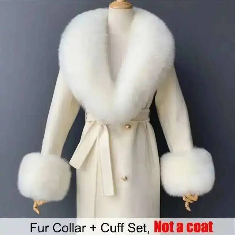 Kerah bulu asli dan Set manset - Winter Clothing Clearance Sale ulasan dan harga