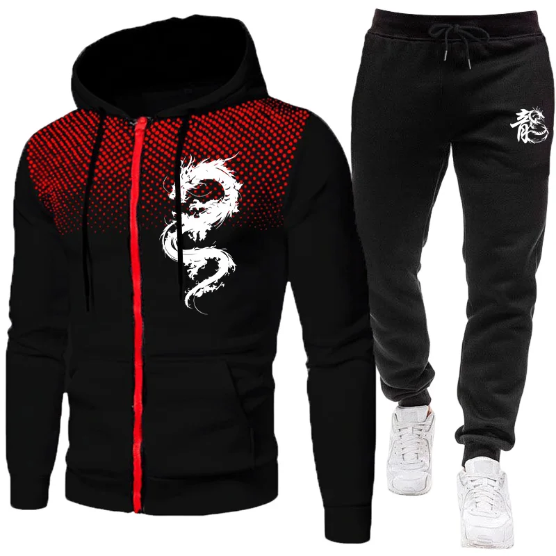 Setelan Pria Motif Naga Paris, - Winter Clothing Kit ulasan dan harga