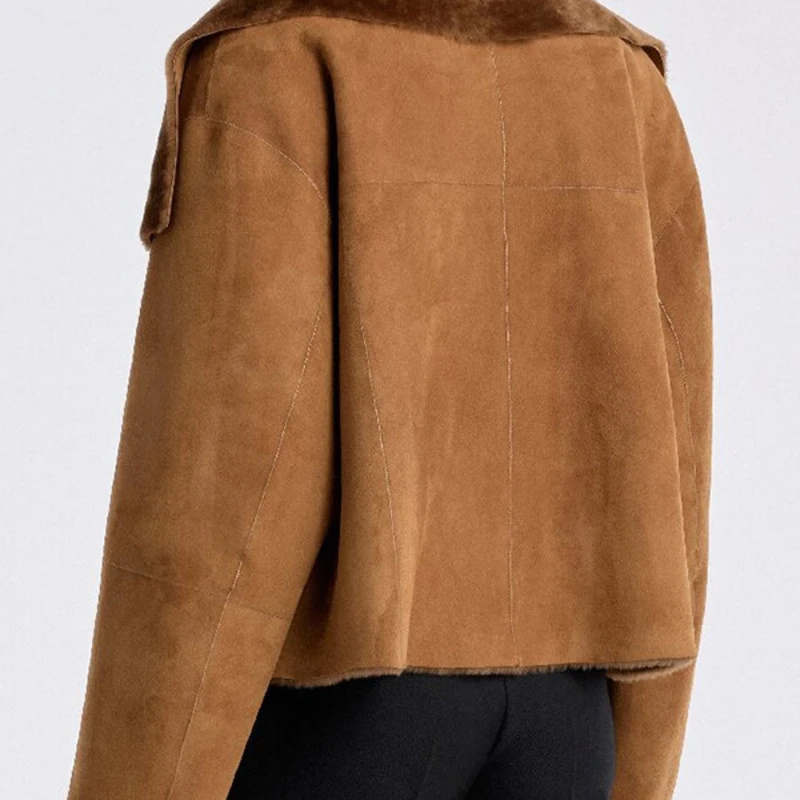 Jaket Wanita Bahan Suede Imita - Winter Clothing Pictures ulasan dan harga