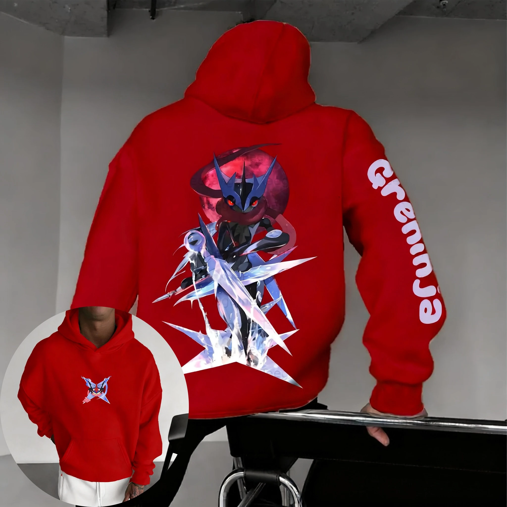 Hoodie Bermerek Greninja Anime - Winter Clothing Brands ulasan dan harga